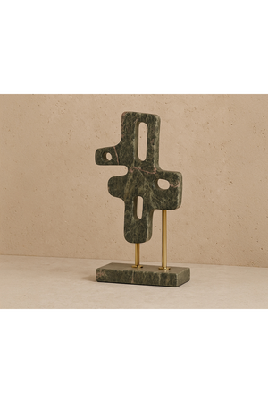 Green Marble Abstract Sculpture | Liang & Eimil Thaloris | Oroatrade.com