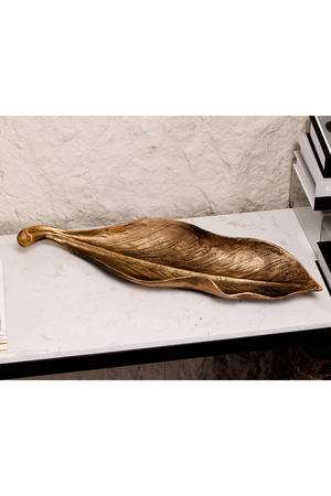 Golden Bronze Leaf Sculpture | Liang & Eimil Elowen | Oroa.com