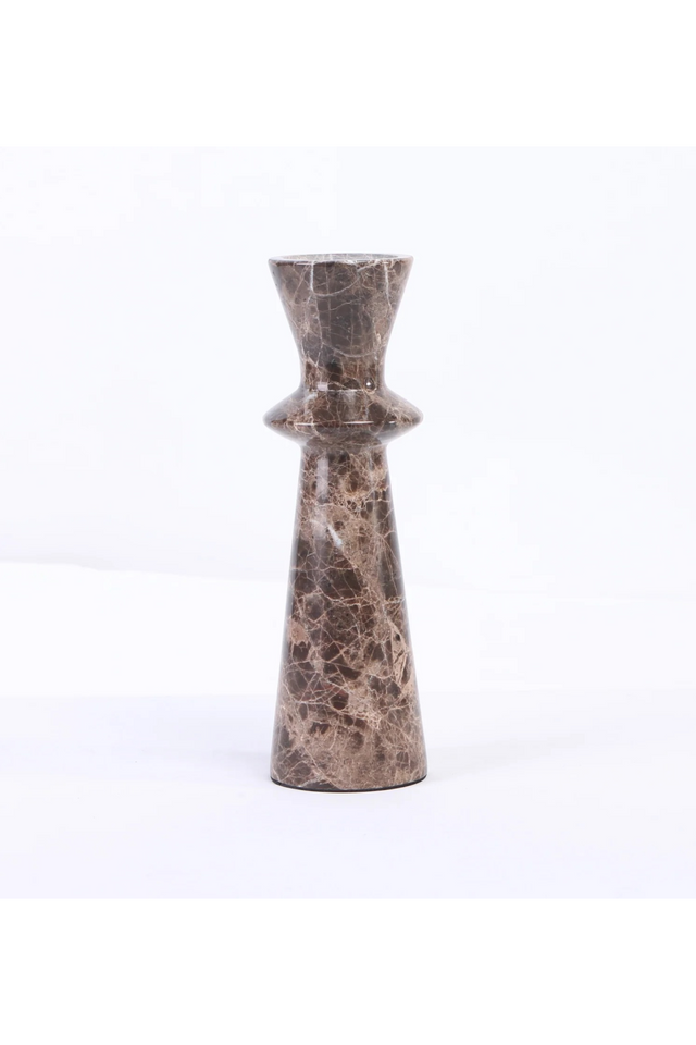 Dark Brown Marble Candle Holder | Liang & Eimil Melora | Oroa.com