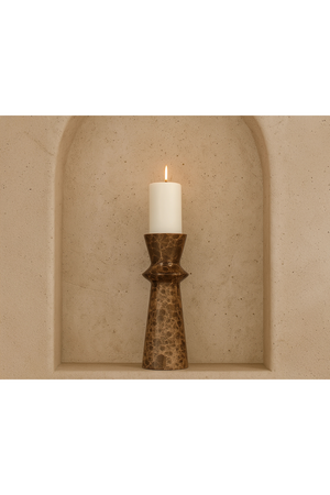 Dark Brown Marble Candle Holder | Liang & Eimil Melora | Oroa.com
