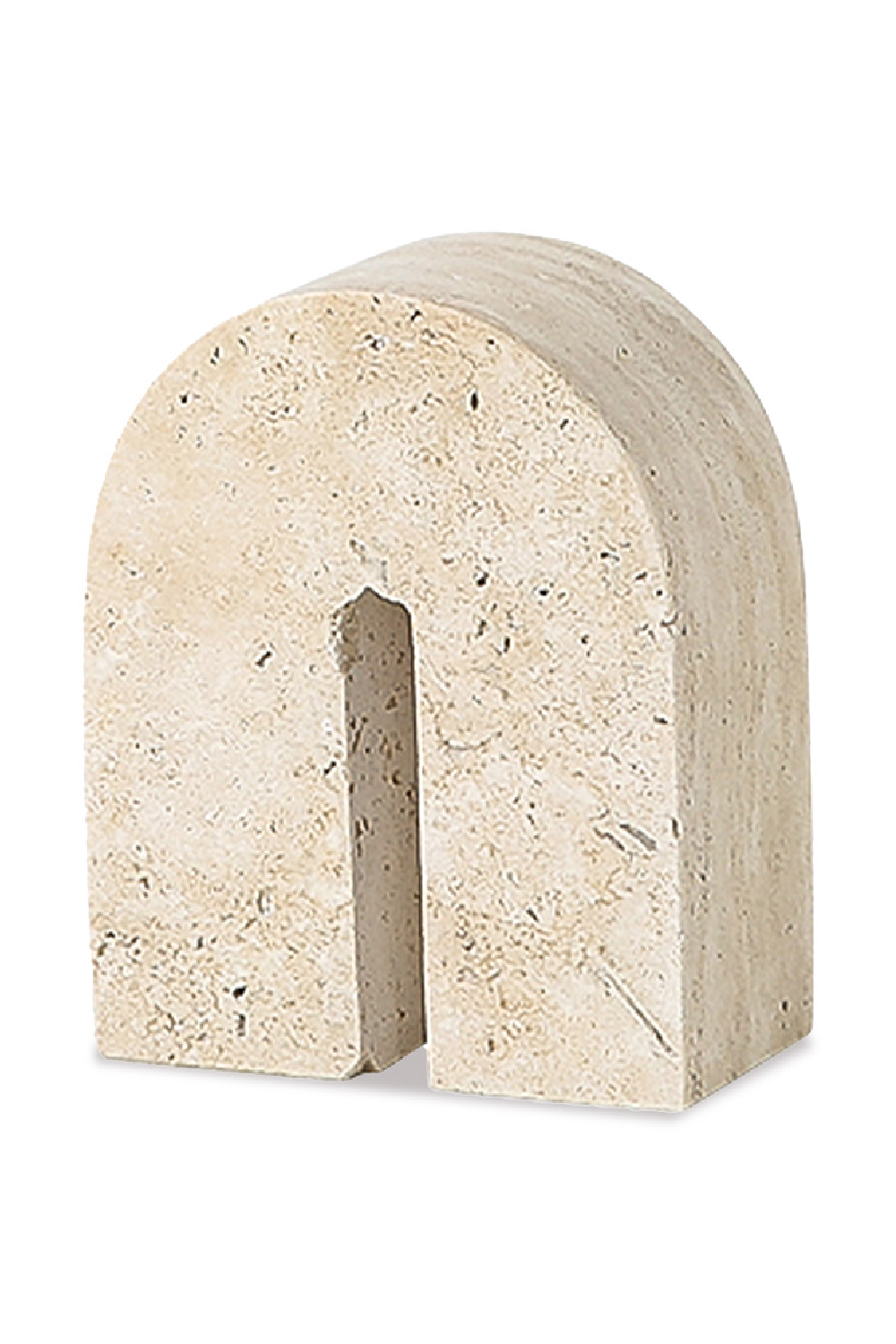 Beige Travertine Arched Sculpture | Liang & Eimil Dolmi | Oroa.com