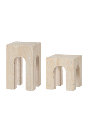 Beige Travertine Sculpture | Liang & Eimil Porte | Oroa.com