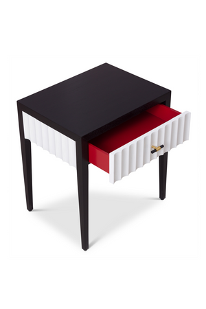Scalloped 1-Drawer Bedside Table | Liang & Eimil Malibu | Oroa.com