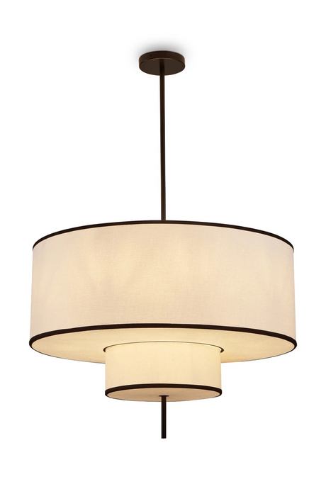 Layered White Linen Pendant Lamp | Liang & Eimil Aris | Oroa.com