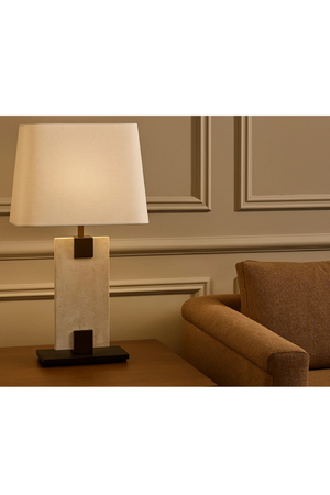 Travertine Base Table Lamp | Liang & Eimil Madison | Oroa.com