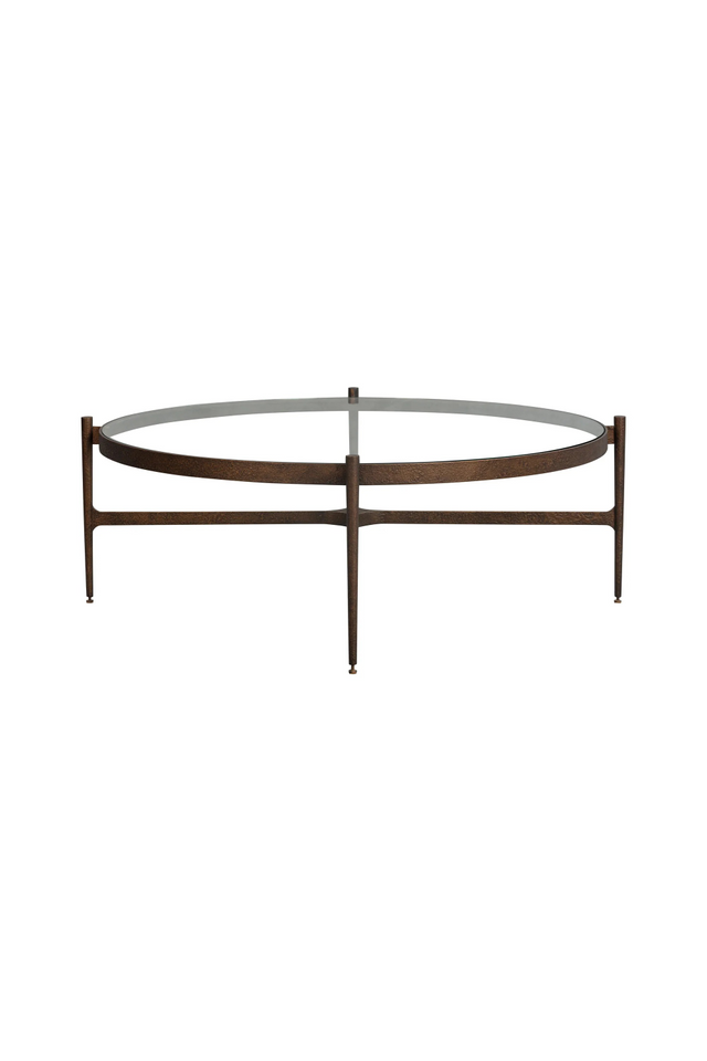 Antique Brass Framed Coffee Table | Liang & Eimil Soho | Oroa.com