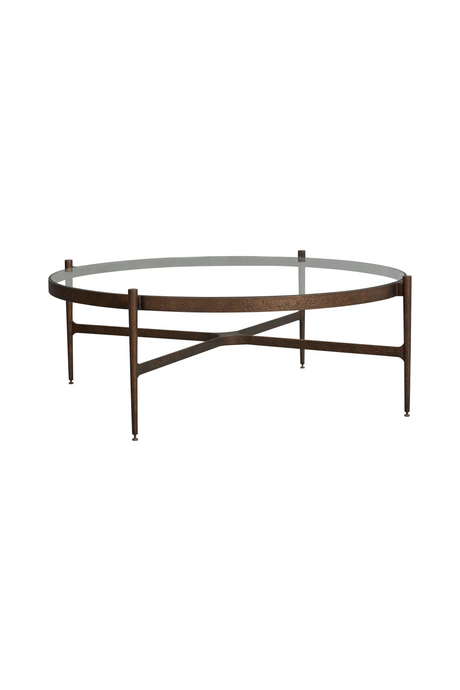 Antique Brass Framed Coffee Table | Liang & Eimil Soho | Oroa.com