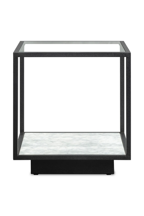 Black Textured Metal Side Table | Liang & Eimil Belmon | Oroa.com