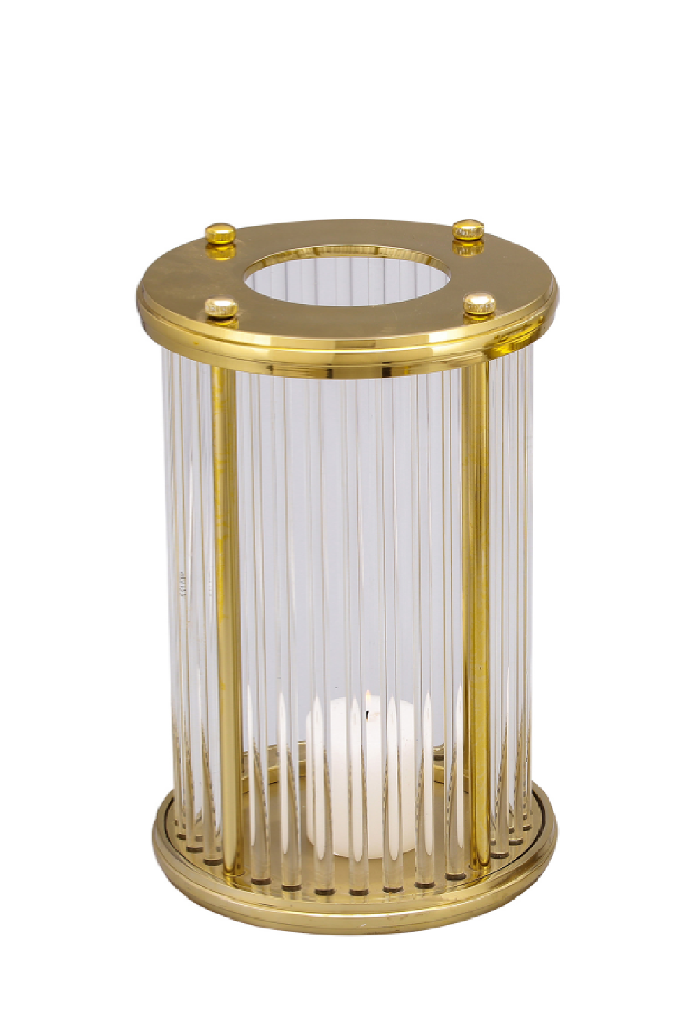 Gold Hurricane Candle Holder (S) | Liang & Eimil Bethany | Oroa.com