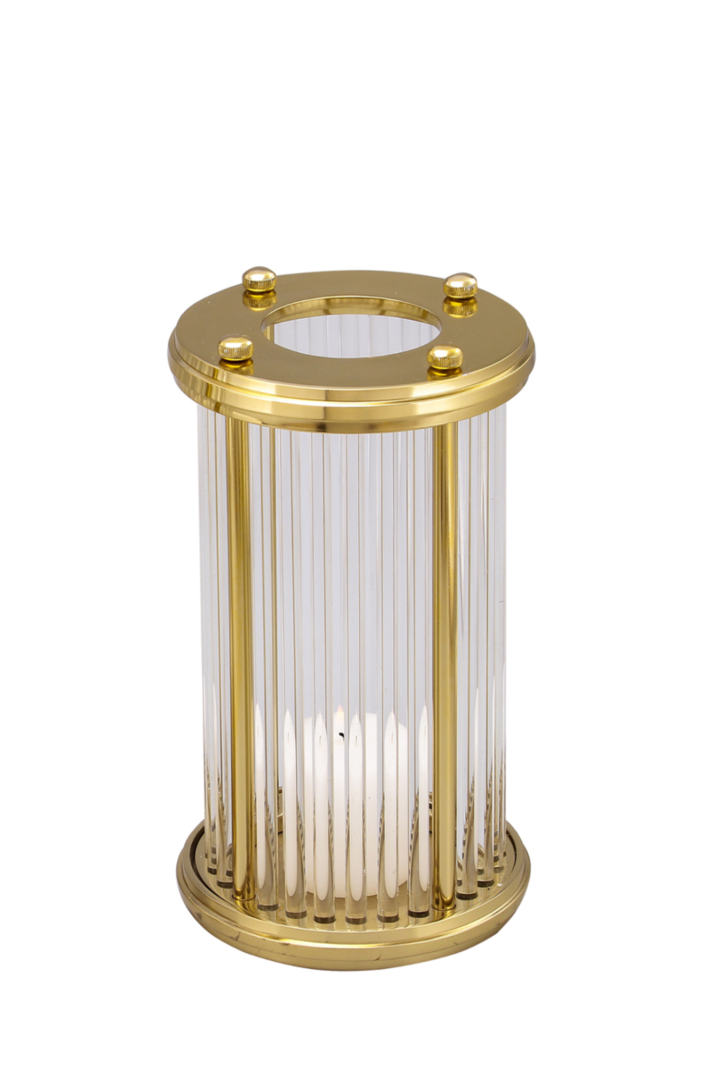 Gold Hurricane Candle Holder (S) | Liang & Eimil Bethany | Oroa.com