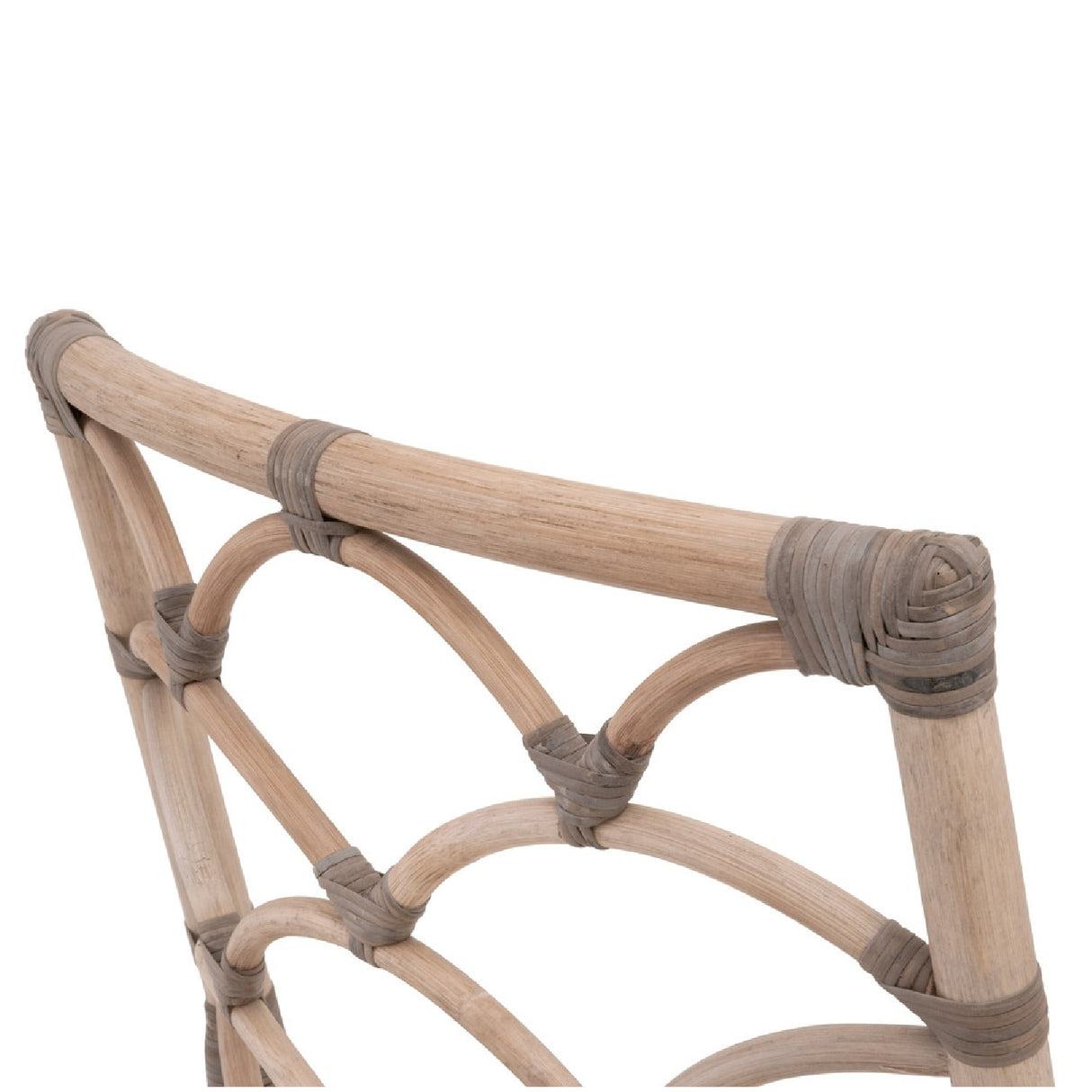   Matte Gray Rattan Dining Chairs (2) | Oroa.com