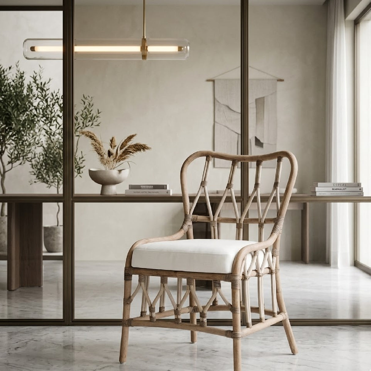   Rattan Dining Chair Set (2) | Oroa.com