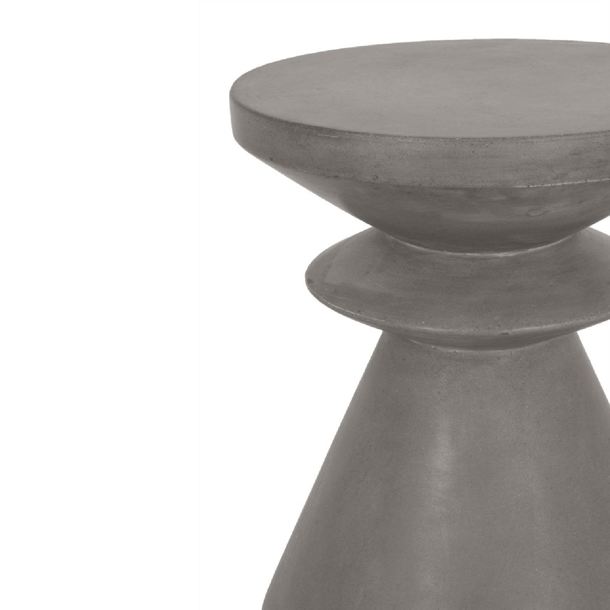   Gray Concrete Indoor/Outdoor Accent Table | Oroa.com