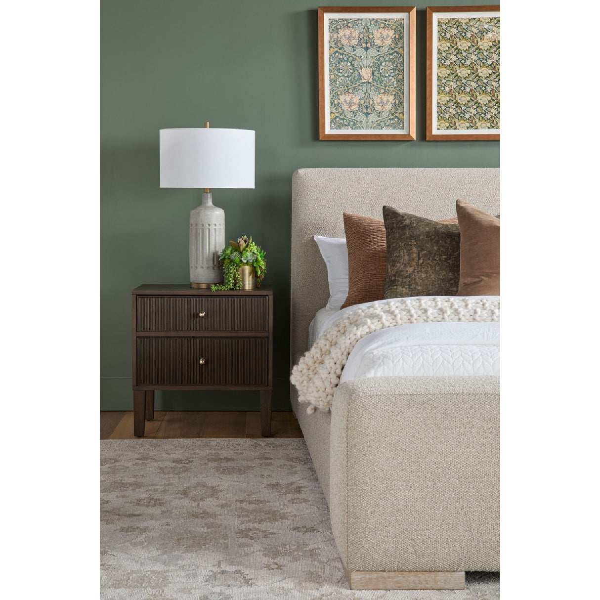   2-Drawer Oak Nightstand S | Oroa.com