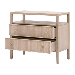   2-Drawer Oak Nightstand L | Oroa.com