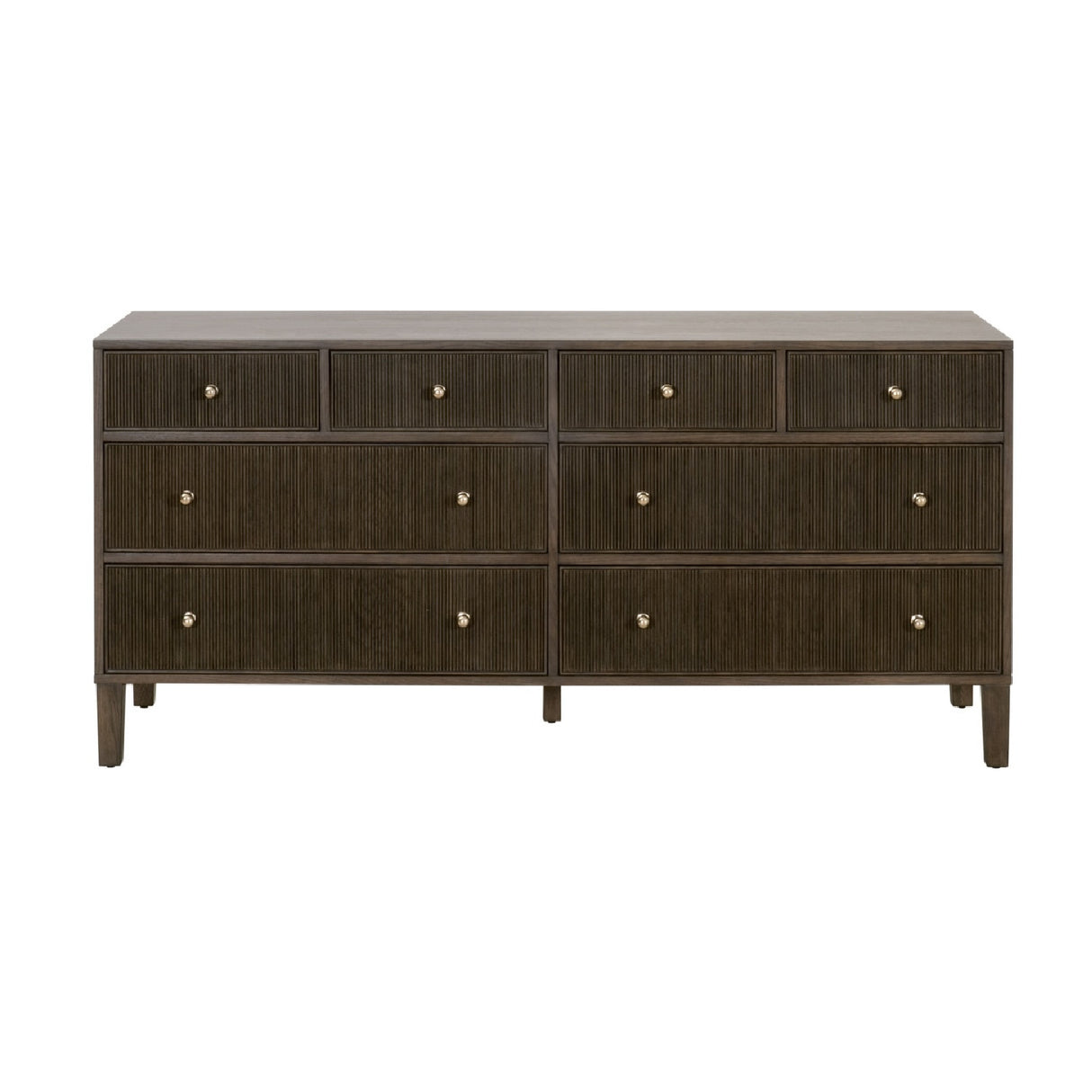   8-Drawer Oak Double Dresser | Oroa.com