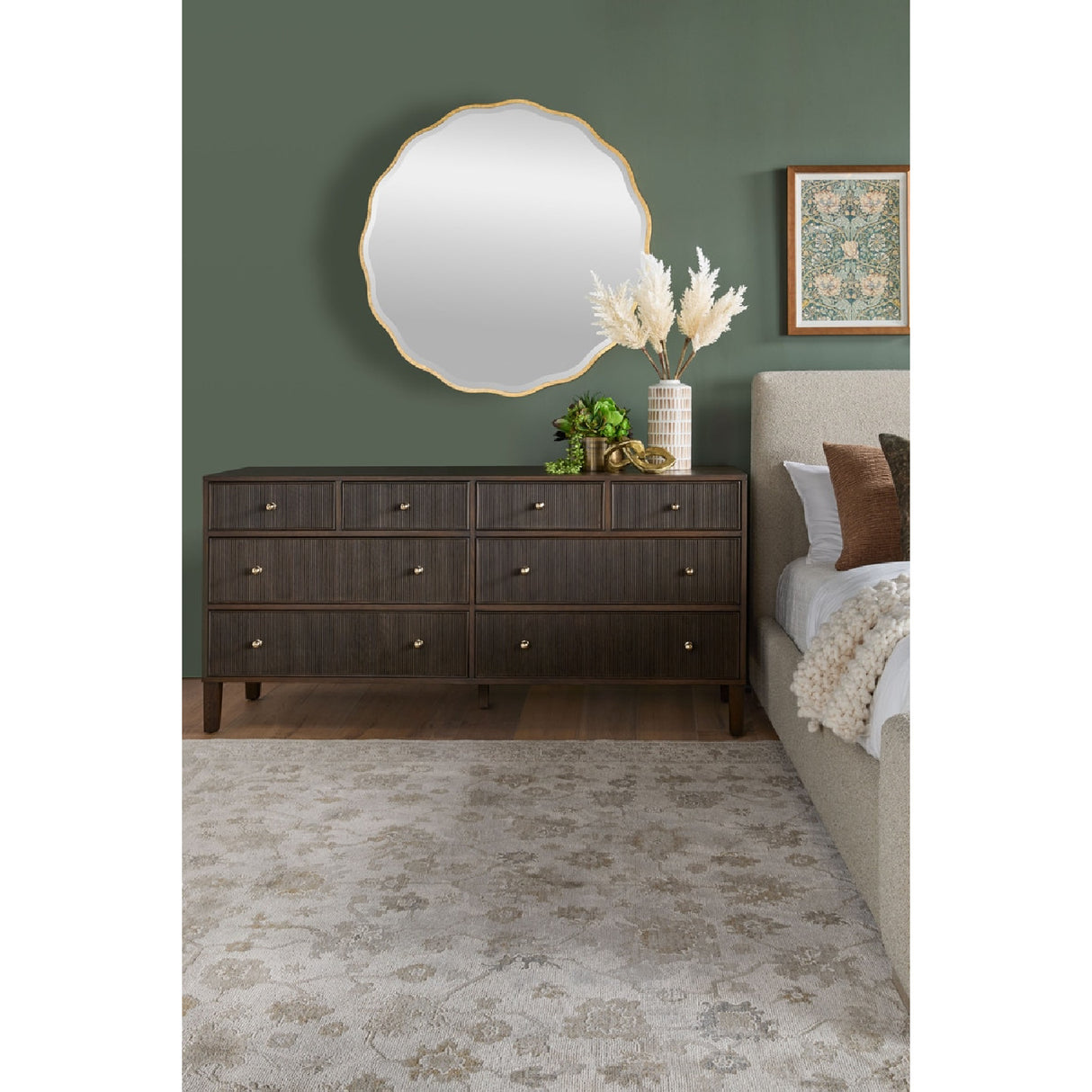   8-Drawer Oak Double Dresser | Oroa.com