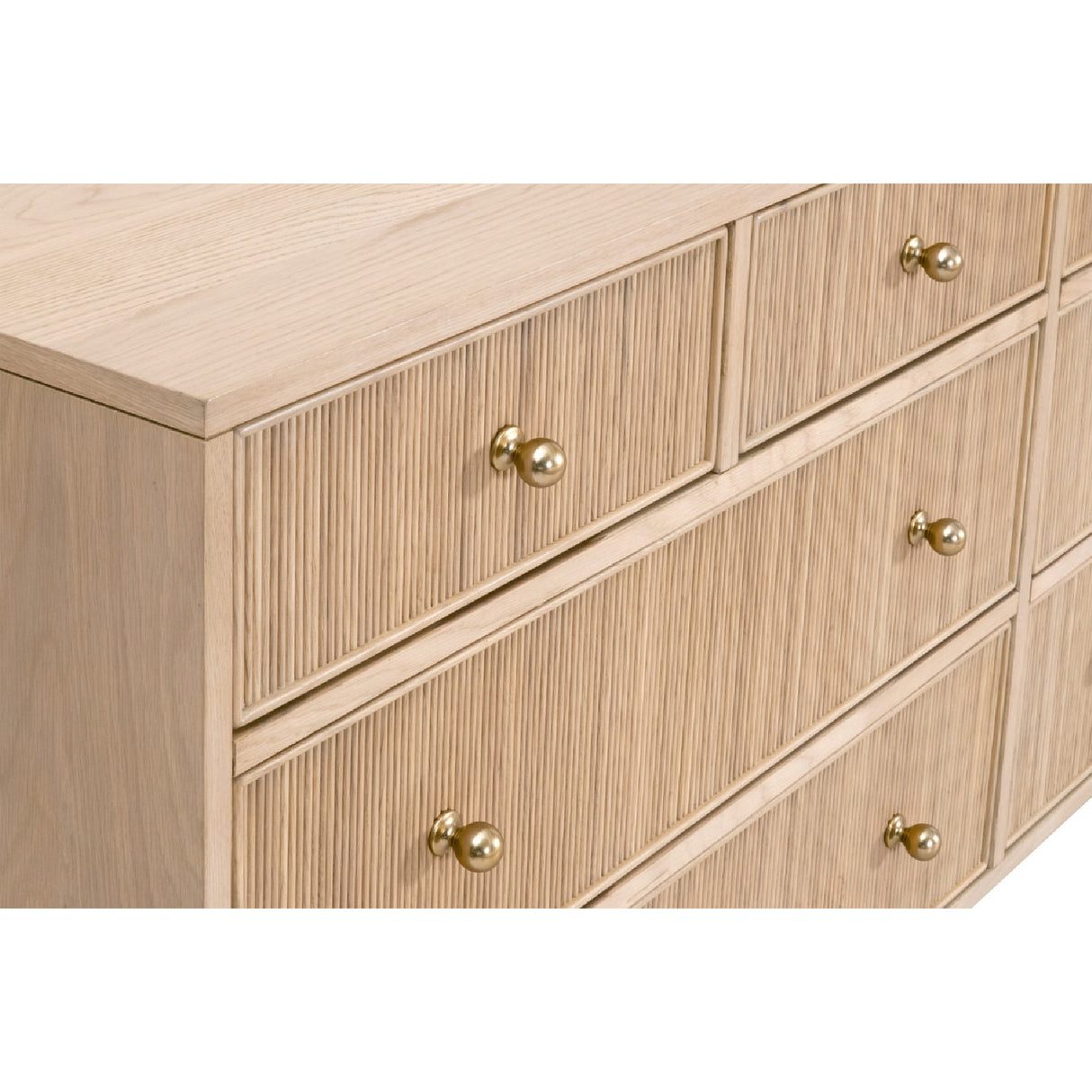   8-Drawer Oak Double Dresser | Oroa.com