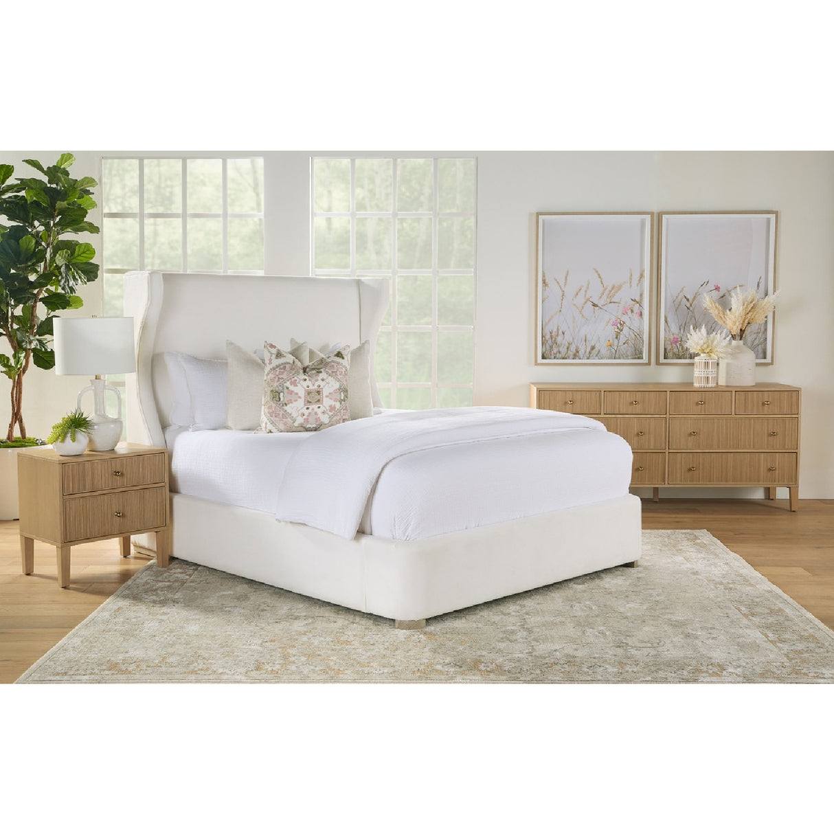  8-Drawer Oak Double Dresser | Oroa.com