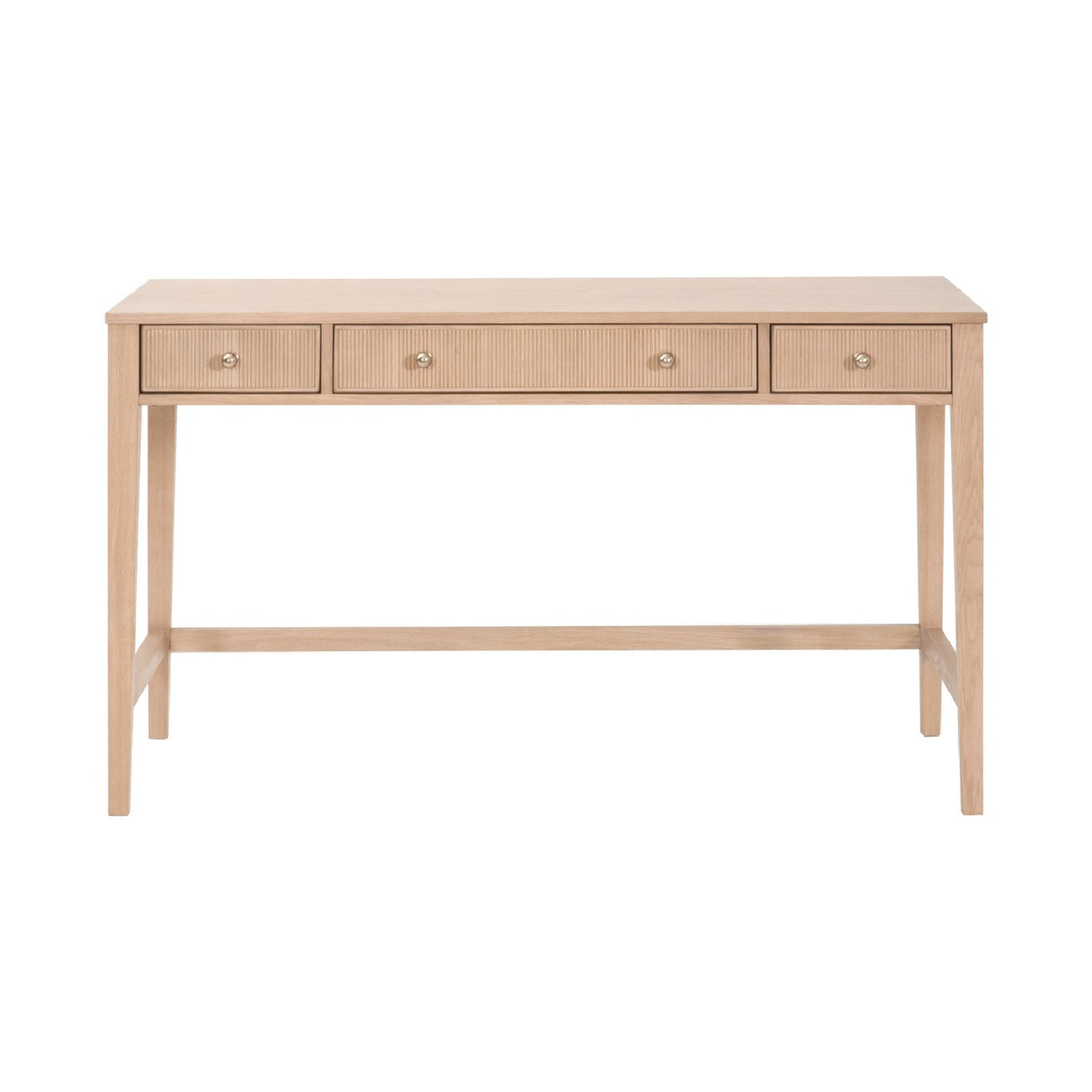   Natural Oak 3-Drawer Desk | Oroa.com