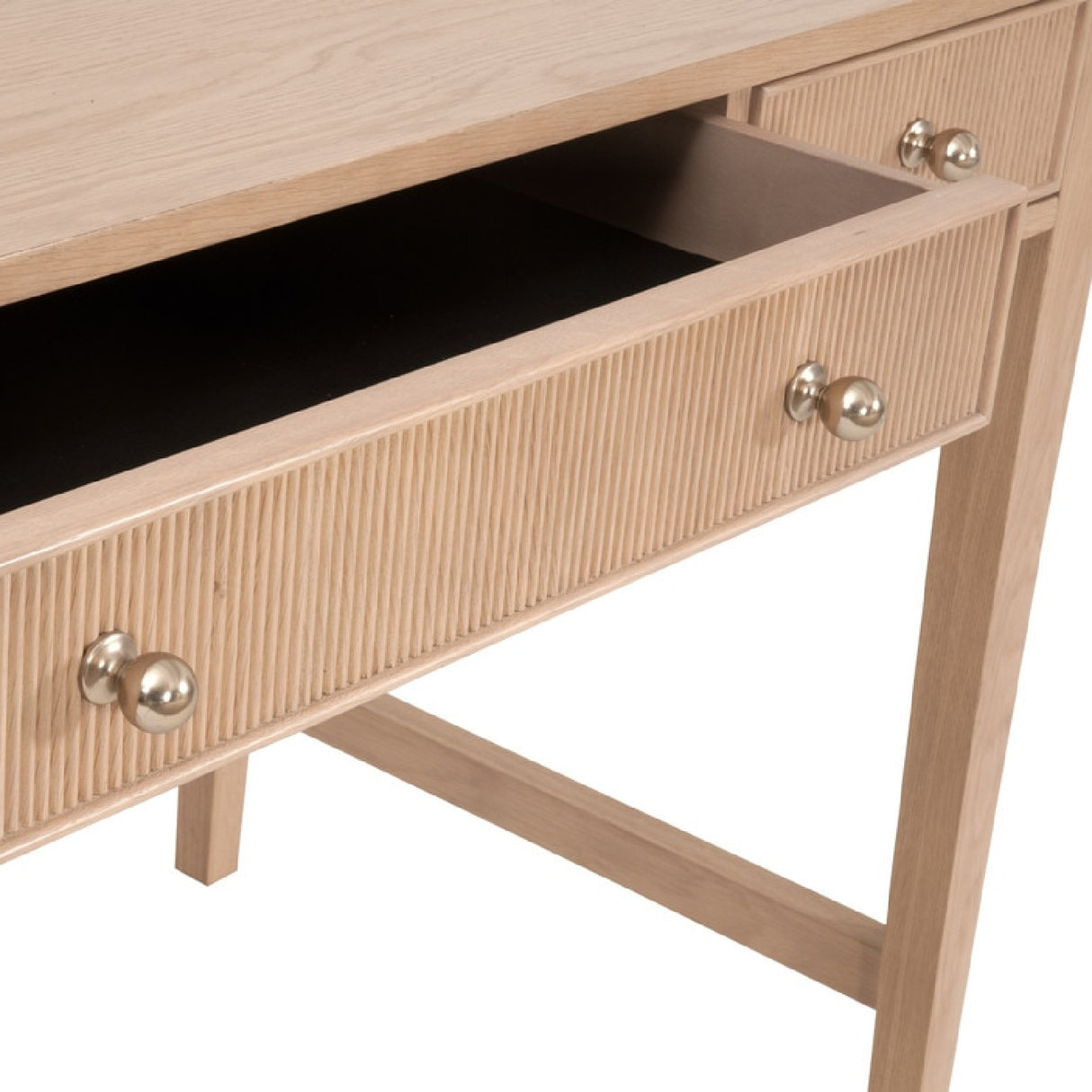   Natural Oak 3-Drawer Desk | Oroa.com