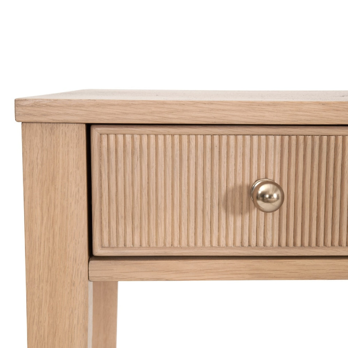   Natural Oak 3-Drawer Desk | Oroa.com
