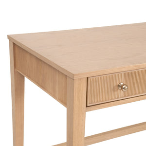   Natural Oak 3-Drawer Desk | Oroa.com