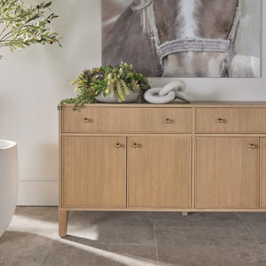   Fluted Solid Wood Media Sideboard | Oroa.com