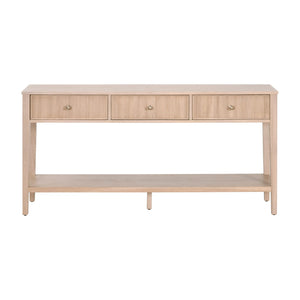   Natural Oak 3-Drawer Console Table | Oroa.com