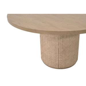   Natural Oak Round Dining Table | Oroa.com