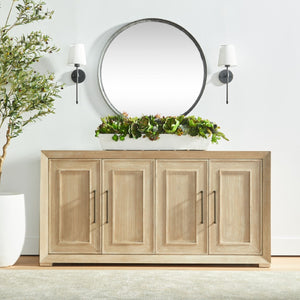   4-Door Acacia Media Sideboard | Oroa.com