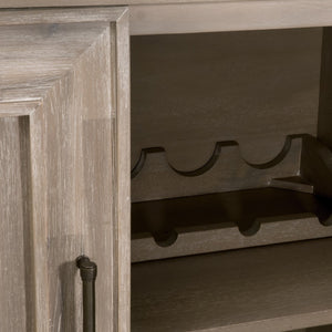   4-Door Acacia Media Sideboard | Oroa.com