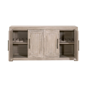   4-Door Acacia Media Sideboard | Oroa.com