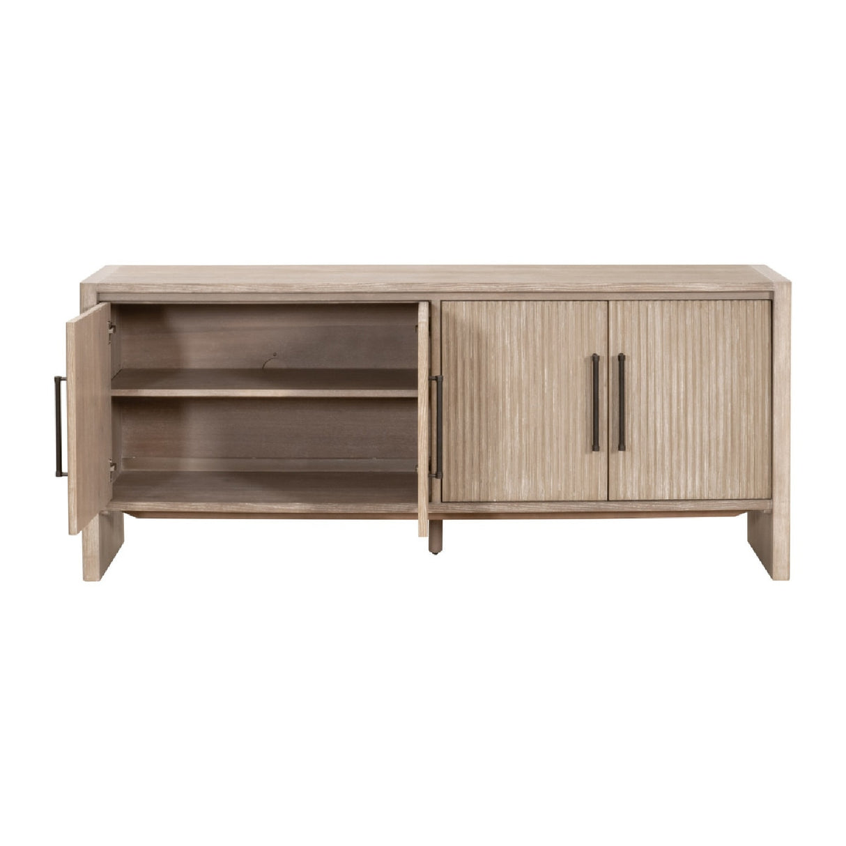   Gray Acacia 4-Door Media Sideboard | Oroa.com