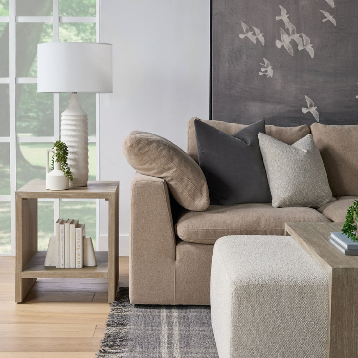   Natural Gray Acacia End Table | Oroa.com