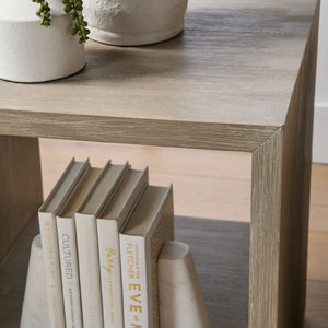   Natural Gray Acacia End Table | Oroa.com