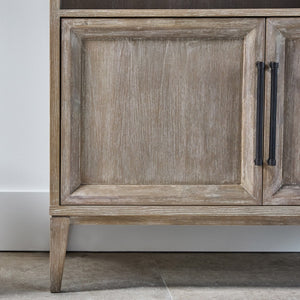   Gray Acacia Arched Bookcase | Oroa.com