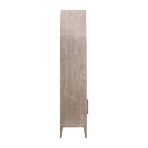   Gray Acacia Arched Bookcase | Oroa.com