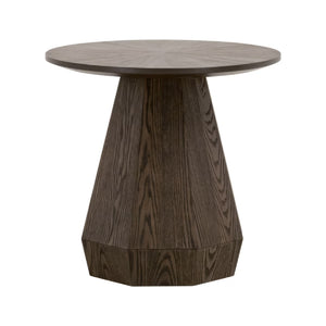   Round Wooden End Table | Oroa.com