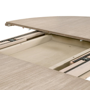   Gray Acacia Round Extendable Dining Table | Oroa.com