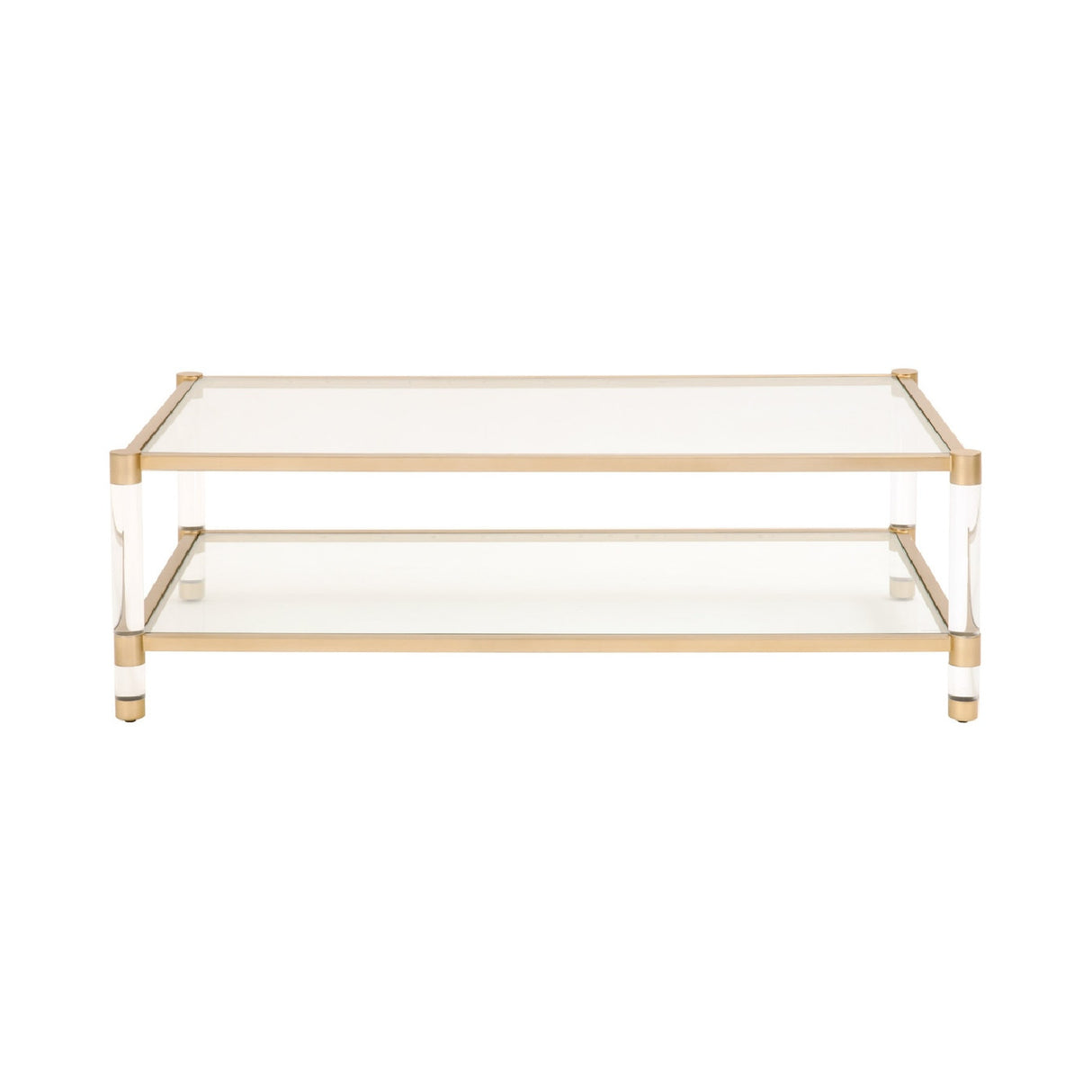   Brass Framed Glass Coffee Table | Oroa.com