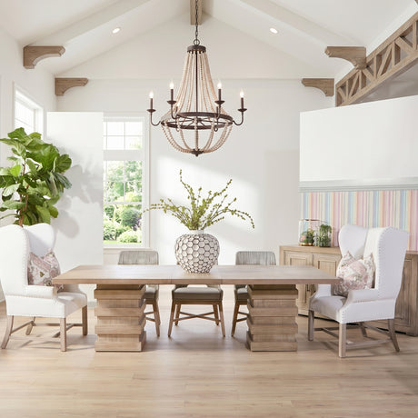   Extendable Acacia Dining Table | Oroa.com