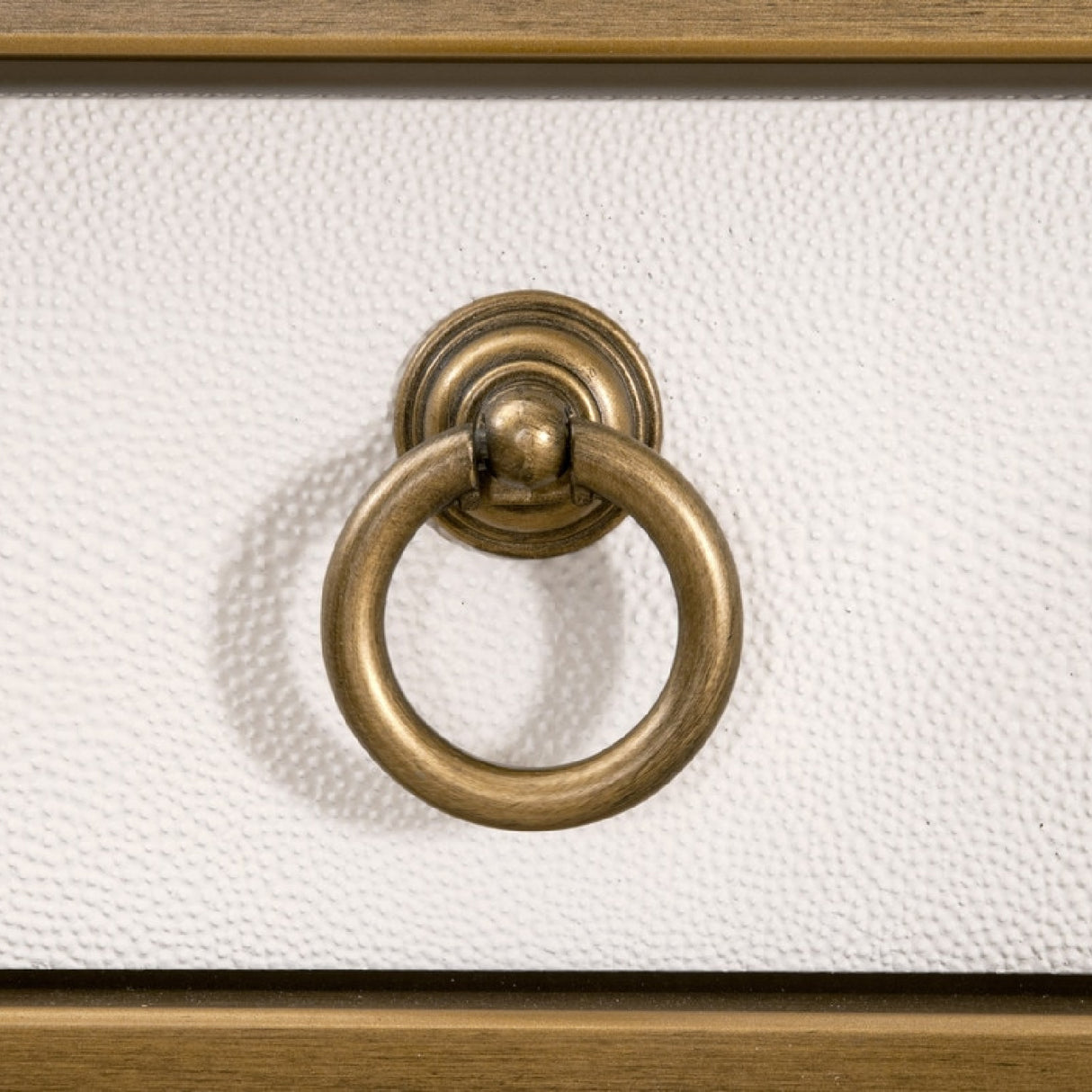   White Shagreen 2-Drawer Desk | Oroa.com