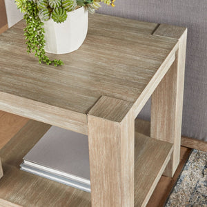   Gray Acacia Square End Table | Oroa.com