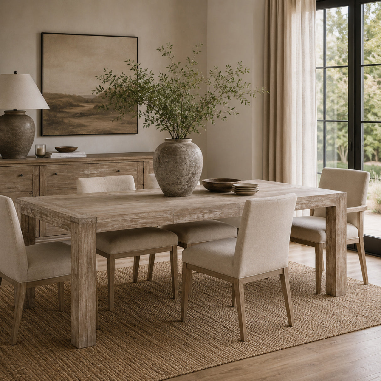   Extendable Oak Dining Table | Oroa.com