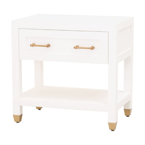   White 1-Drawer Nightstand | Oroa.com