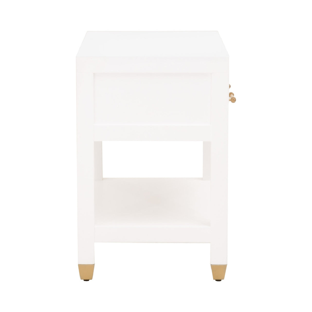  White 1-Drawer Nightstand | Oroa.com