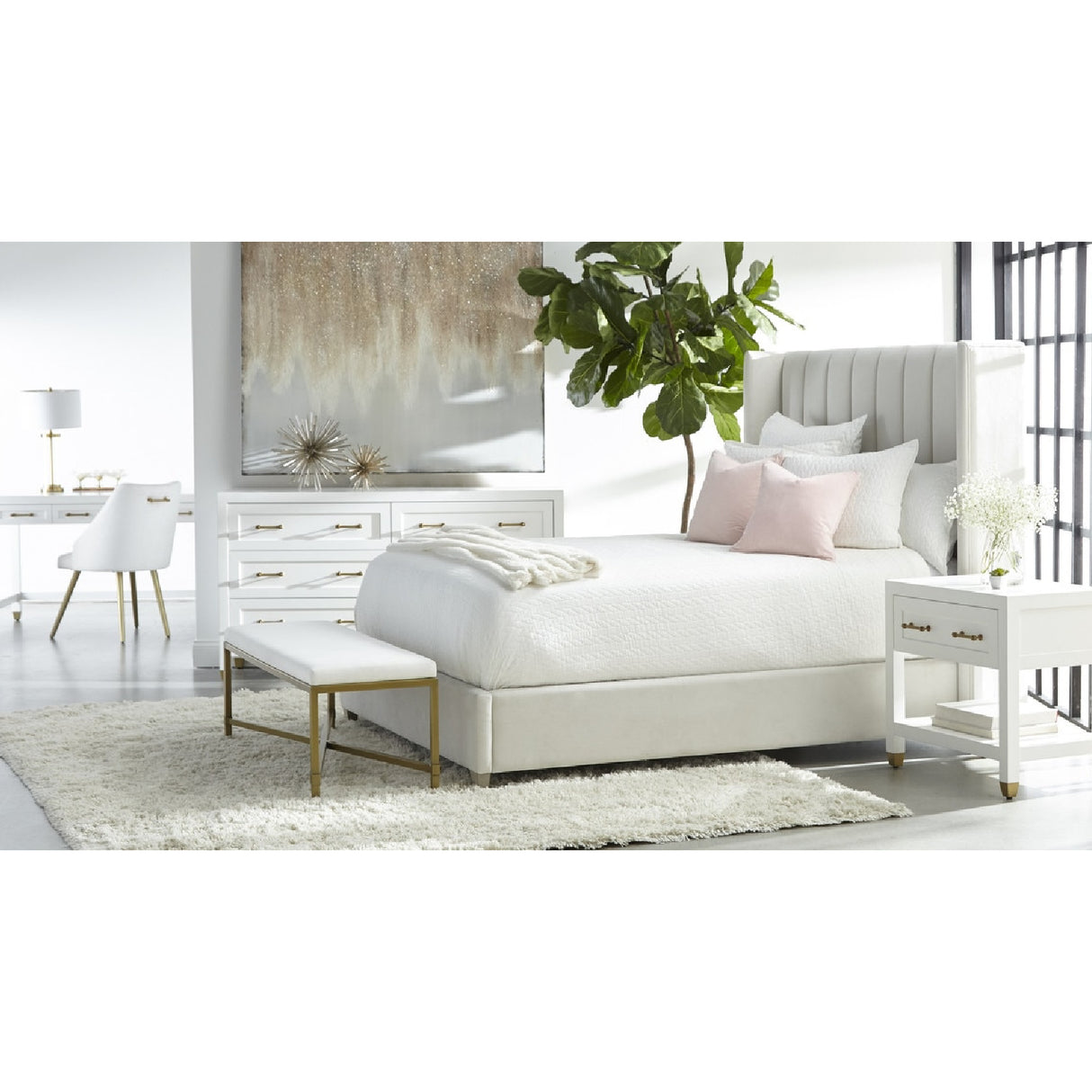   White 6-Drawer Double Dresser | Oroa.com