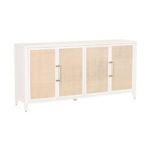  Rattan Inlaid 4-Door Sideboard | Oroa.com