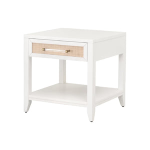   White 1-Drawer Side Table | Oroa.com